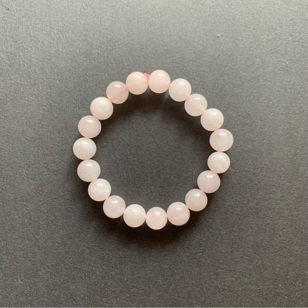 Rose Quartz 8 MM Beaded Stretch Bracelet
